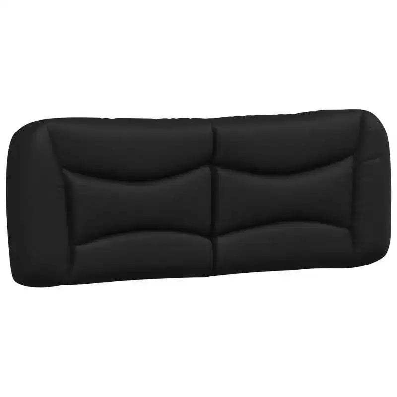 Letto matrimoniale nero/bianco con LED e testiera imbottita, per 2 persone