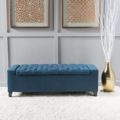 TUYOHW Upholstered Bench with Soft Cushion, Modern Bench for Living Room and Bedroom, Comfortable Bench for Adults