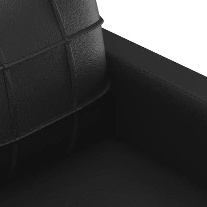 Set divani in similpelle antracite/nero – 4 posti