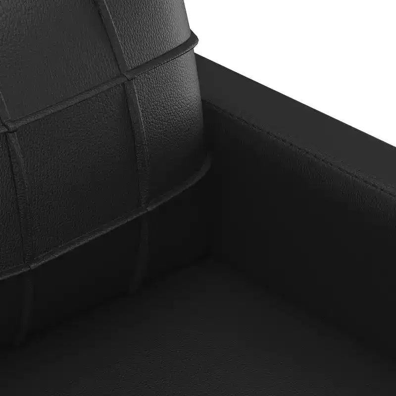 Set divani in similpelle antracite/nero – 4 posti