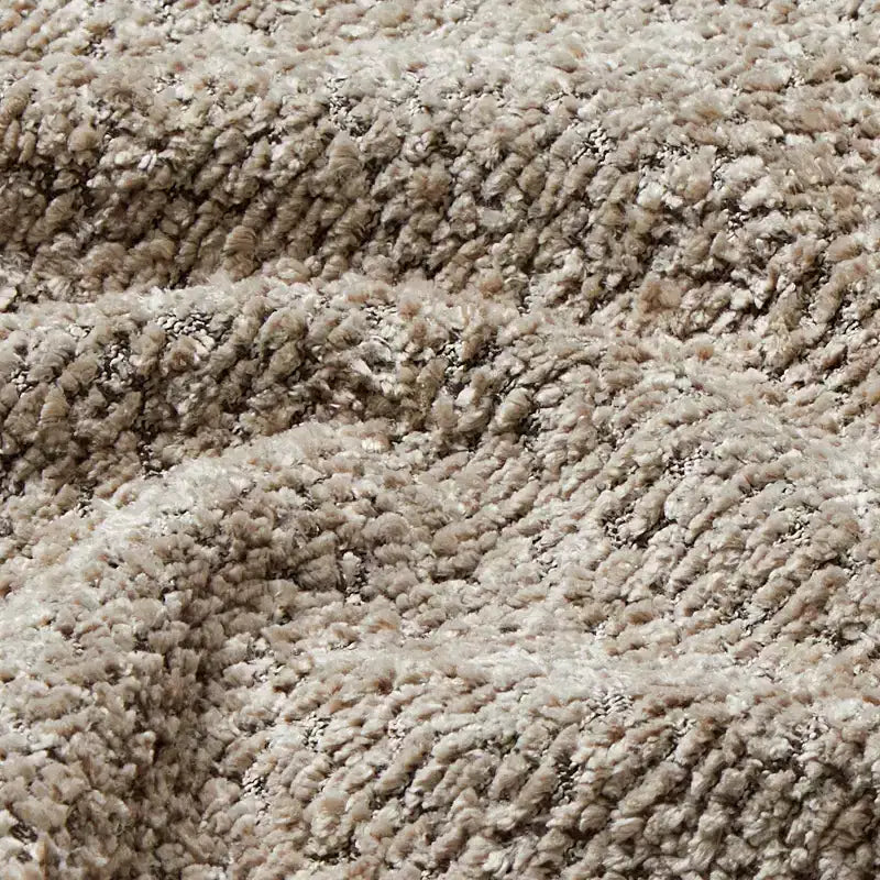 Chaise longue oversize in bouclé beige/kaki, 1 posto