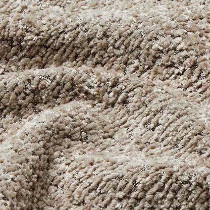Chaise longue oversize in bouclé beige/kaki, 1 posto