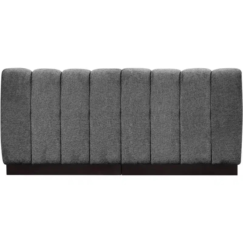 Divano modulare a 2 posti in tessuto ciniglia cognac / crema / verde / grigio