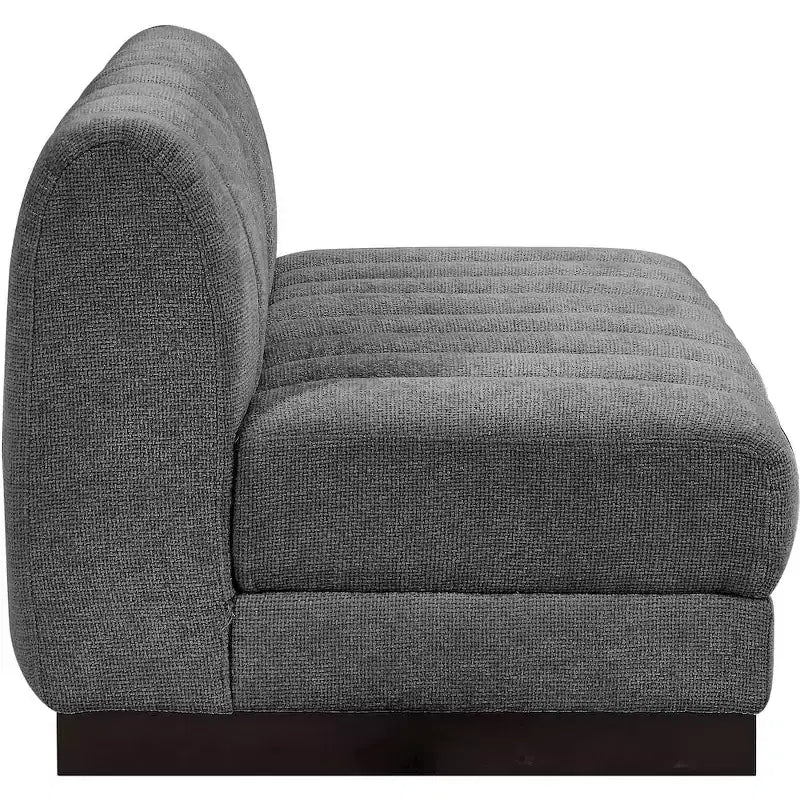 Divano modulare a 2 posti in tessuto ciniglia cognac / crema / verde / grigio