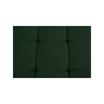 Divano modulare in tessuto bouclé verde, 4 posti