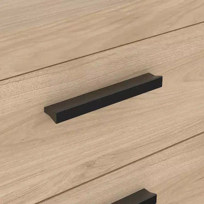 Set camera da letto 2 pezzi Jackson Hickory – Cassettone a 6 cassetti e comò a 3 cassetti (montaggio da 2 persone)