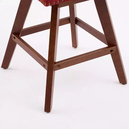 Sgabello da bancone girevole rivestito in tessuto beige/blu/grigio/rosso, set da 2