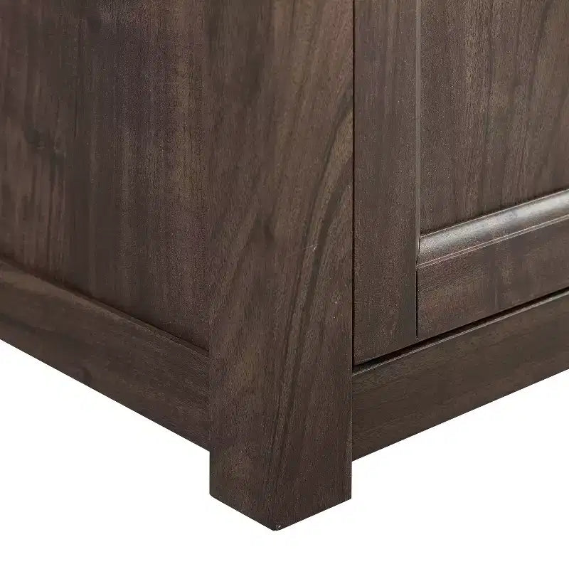 Noce Scuro / Nero / Rovere Ghiacciato, Mobile TV ad Angolo con Camino Elettrico, Adatto a TV fino a 65"