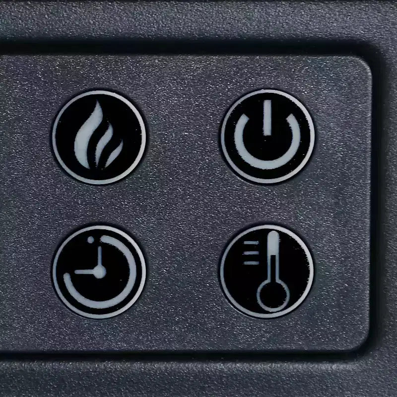 Noce Scuro / Nero / Rovere Ghiacciato, Mobile TV ad Angolo con Camino Elettrico, Adatto a TV fino a 65"