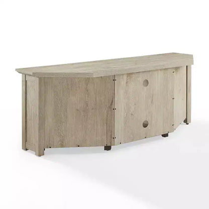 Noce Scuro / Nero / Rovere Ghiacciato, Mobile TV ad Angolo con Camino Elettrico, Adatto a TV fino a 65"