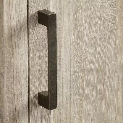 Noce Scuro / Nero / Rovere Ghiacciato, Mobile TV ad Angolo con Camino Elettrico, Adatto a TV fino a 65"