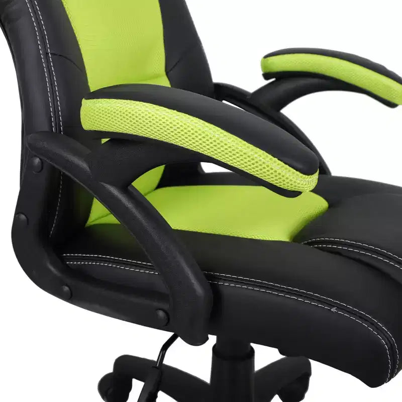 Sedia da gaming nera con schienale alto, reclinabile, sedile singolo